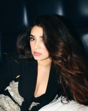 Sophisticated Krithi Shetty in a Monochrome Black Blazer Style Mini Dress Pictures 03