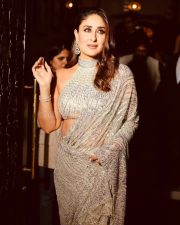 Stunning Kareena Kapoor Khan in a Silver Sequin Saree with a High Neck Halter Blouse Photos 03 Stunning Kareena Kapoor Khan in a Silver Sequin Saree with a High Neck Halter Blouse Photos 03