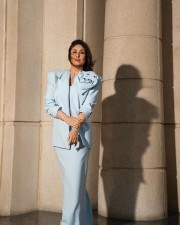 Stunning Kareena Kapoor in a Powder Blue Gown and Blazer Photos 01