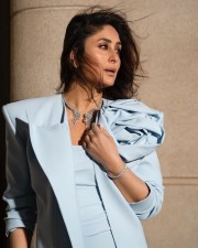Stunning Kareena Kapoor in a Powder Blue Gown and Blazer Photos 02