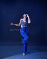 Stunning Krithi Shetty in a Blue Dress Photos 03