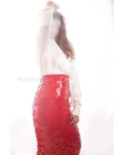 Stunning Priyanka Jawalkar in a White and Red Dress Pictures 07