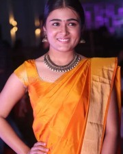 Telugu Actress Shalini Pandey Traditional Saree Photos