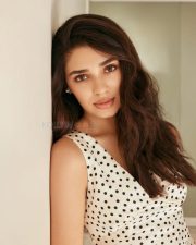Telugu Beauty Krithi Shetty in a Polka Dotted Dress Pictures 02 Telugu Beauty Krithi Shetty in a Polka Dotted Dress Pictures 02