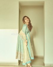 Telugu Diva Krithi Shetty in a Traditional Ethnic Kurti Photos 05