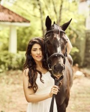 Tollywood Heroine Priyanka Jawalkar Latest Horse Photoshoot Pics