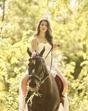 Tollywood Heroine Priyanka Jawalkar Latest Horse Photoshoot Pics