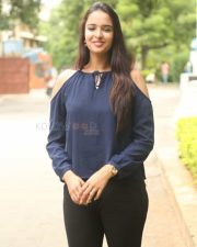 Actress Poojitha At Darshakudu Movie Press Meet Pictures