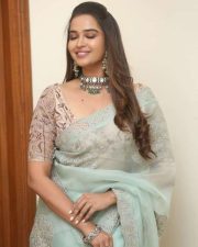 Actress Pujita Ponnada at Ravanasura Movie Pre Release Event Pictures 03