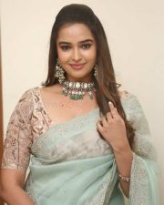 Actress Pujita Ponnada at Ravanasura Movie Pre Release Event Pictures 05