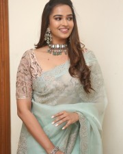 Actress Pujita Ponnada at Ravanasura Movie Pre Release Event Pictures 08