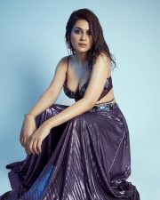 Beautiful Actress Shraddha Das in a Purple Lehenga Set Pictures 02 Beautiful Actress Shraddha Das in a Purple Lehenga Set Pictures 02