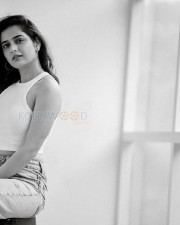 Beautiful Ashika Ranganath in a White Crop Top Black and White Photos 08 Beautiful Ashika Ranganath in a White Crop Top Black and White Photos 08