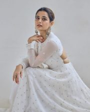 Beautiful Kannada Actress Ashika Ranganath in a White Anarkali Lehenga Photos 07 Beautiful Kannada Actress Ashika Ranganath in a White Anarkali Lehenga Photos 07