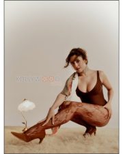 Bold Sanya Malhotra Cleavage in a Brown plunge bodysuit and lace tights Photos 01 Bold Sanya Malhotra Cleavage in a Brown plunge bodysuit and lace tights Photos 01