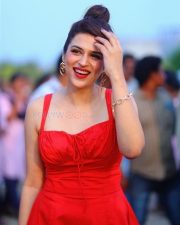 Charming Shraddha Das in a Red Dress Photos 02 Charming Shraddha Das in a Red Dress Photos 02