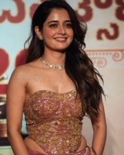 Chittara Star Awards 2026 Actress Ashika Ranganath in a Gold Embroidered Strapless Corset Photos 01
