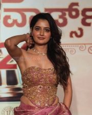 Chittara Star Awards 2026 Actress Ashika Ranganath in a Gold Embroidered Strapless Corset Photos 03