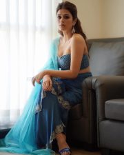 Elegant Shraddha Das in a Light Blue Lehenga Photos 04 Elegant Shraddha Das in a Light Blue Lehenga Photos 04