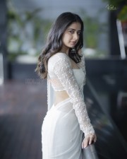 Gathavaibhava Movie Heroine Ashika Ranganath Sexy in White Saree Photos 08 Gathavaibhava Movie Heroine Ashika Ranganath Sexy in White Saree Photos 08