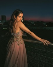 Glamorous Ashika Ranganath in a Spaghetti Strap Evening Gown Photos 04