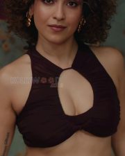 Glamorous Sanya Malhotra in a Cut Out Crop Top and Mini Skirt Pictures 02