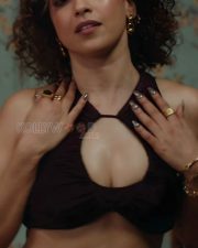 Glamorous Sanya Malhotra in a Cut Out Crop Top and Mini Skirt Pictures 03