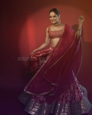 Pattathu Arasan Movie Heroine Ashika Ranganath Hot in Red Saree Photos 02 Pattathu Arasan Movie Heroine Ashika Ranganath Hot in Red Saree Photos 02
