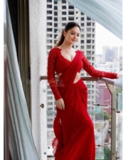 Ravishing Sandeepa Dhar in a Sexy Red Saree Pictures 03 Ravishing Sandeepa Dhar in a Sexy Red Saree Pictures 03