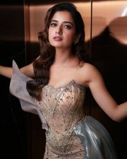 Sandalwood Beauty Ashika Ranganath in a Strapless Metallic Gown Pictures 02 Sandalwood Beauty Ashika Ranganath in a Strapless Metallic Gown Pictures 02