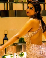 Sexy Actress Shraddha Das in a Glittering Dress Photos 01