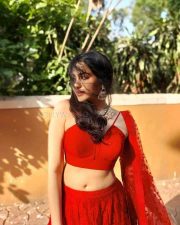 Sexy Adah Sharma in a Red Lehenga Pictures 02