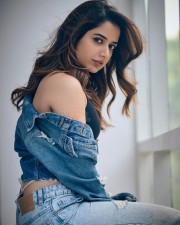 Sexy Ashika Ranganath in a Ripped Denim Jacket and Calvin Klein Bra Photos 01 Sexy Ashika Ranganath in a Ripped Denim Jacket and Calvin Klein Bra Photos 01