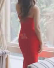 Sexy Sandeepa Dhar in a Strapless Red Bodycon Dress Pictures 01