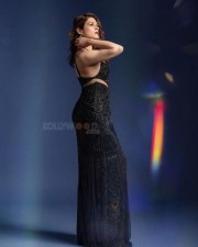 Stunning Shraddha Das in a Long Black Dress Photos 03
