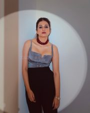 Stylish Shraddha Das in a Beige Sleeveless Corset Top with Black Pant Pictures 04 Stylish Shraddha Das in a Beige Sleeveless Corset Top with Black Pant Pictures 04