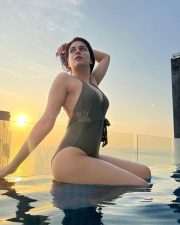 Tollywood Heroine Shraddha Das in a Glam Swimsuit Bikini Photos 01 Tollywood Heroine Shraddha Das in a Glam Swimsuit Bikini Photos 01