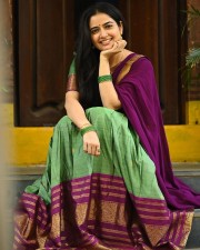 Traditional Beauty Ashika Ranganath in a Beautiful Half Saree Photos 02