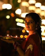 Traditional Beauty Ashika Ranganath in a Beautiful Half Saree Photos 04