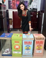 Actress Mannara Chopra At The Launch Of Festive Offers By Bajaj Electronics In Hyderabad Photos 09