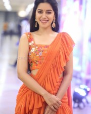 Actress Mirnalini Ravi at Enemy Movie Pre Release Event Pictures 12