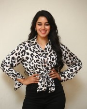 Actress Mirnalini Ravi in Black Dotted Shirt Photoshoot Stills 21