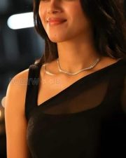 Mama Mascheendra Heroine Mirnalini Ravi Gorgeous in a Transparent Black Saree Photos 01