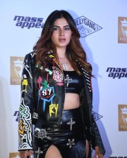 Sexy Karishma Sharma in a Black Jacket at Divine And Karan Aujla s Music Album Launch Bash Photos 01