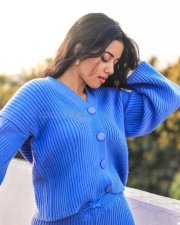 Sultry Temptress Mirnalini Ravi in Blue Photos 02