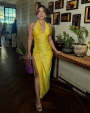 Super Hot Karishma Sharma in a Yellow Thigh Slit Deep V Neck Maxi Dress Pictures 01 Super Hot Karishma Sharma in a Yellow Thigh Slit Deep V Neck Maxi Dress Pictures 01