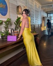 Super Hot Karishma Sharma in a Yellow Thigh Slit Deep V Neck Maxi Dress Pictures 03 Super Hot Karishma Sharma in a Yellow Thigh Slit Deep V Neck Maxi Dress Pictures 03