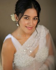 Tamil Actress Mirnalini Ravi Alluring Saree Photos 02