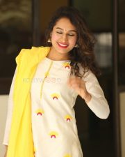 Actress Pooja Ramachandran At Law Love And War Movie Success Celebrations Photos 01