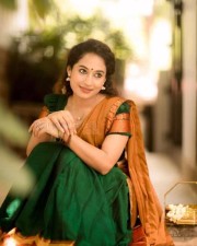 Actress Pooja Ramachandran Traditional Saree Photos 01